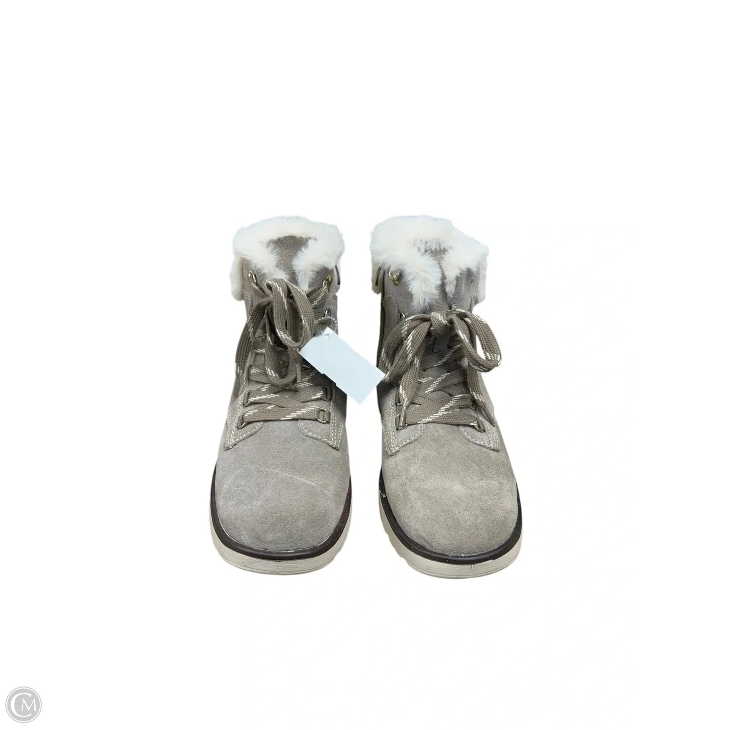 Boots Ankle Flats By Clothes Mentor In Taupe, Size: 7