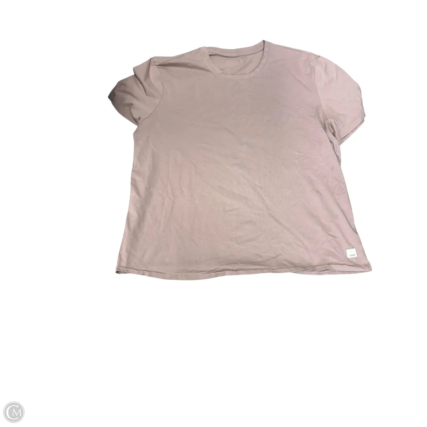 Athletic Top Short Sleeve By Vuori In Pink, Size: M