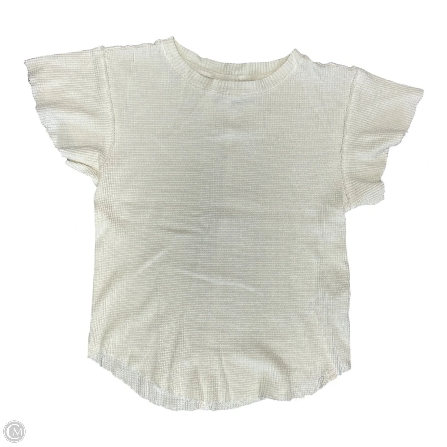 Top Short Sleeve By Free People In Cream, Size: Xs