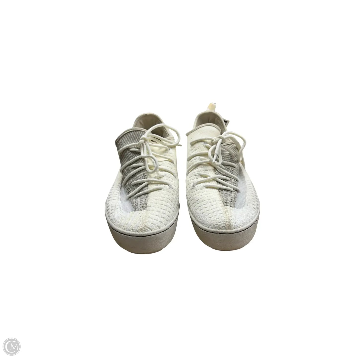 Shoes Sneakers By Jambu In White & Yellow, Size: 9.5