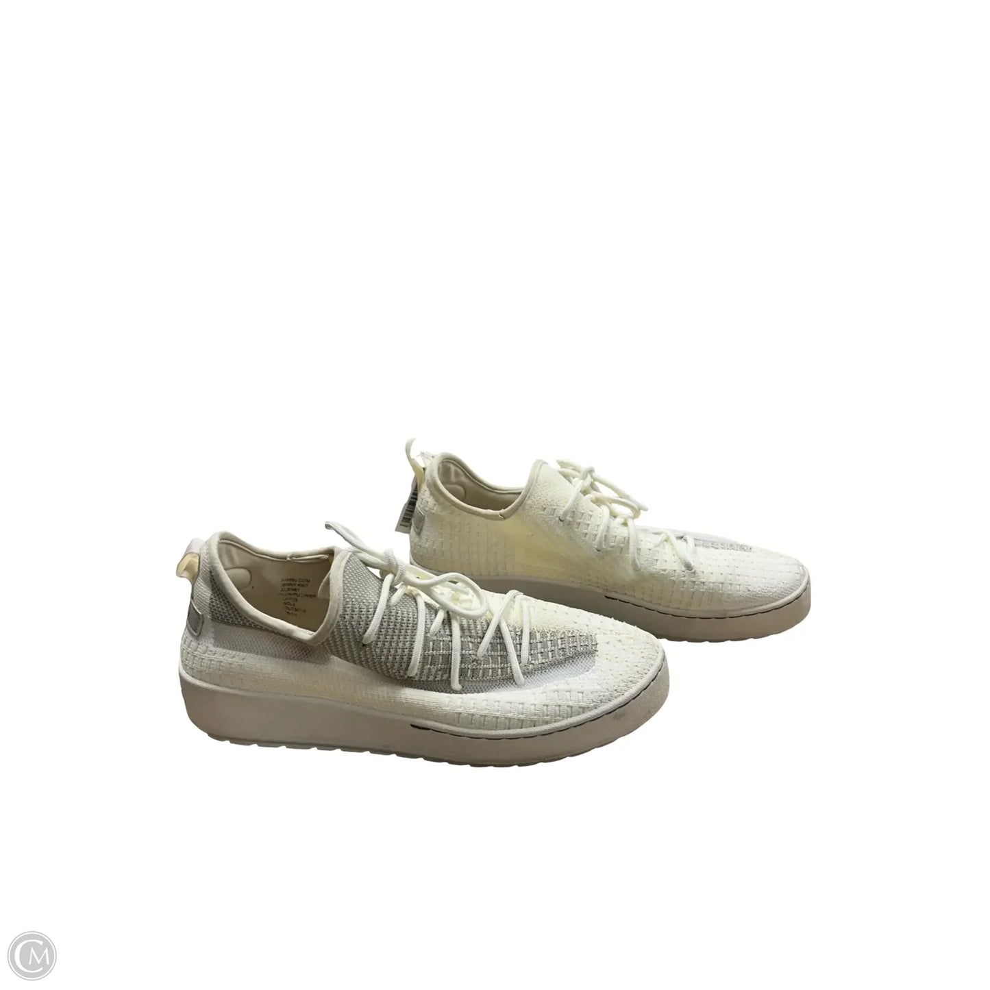 Shoes Sneakers By Jambu In White & Yellow, Size: 9.5