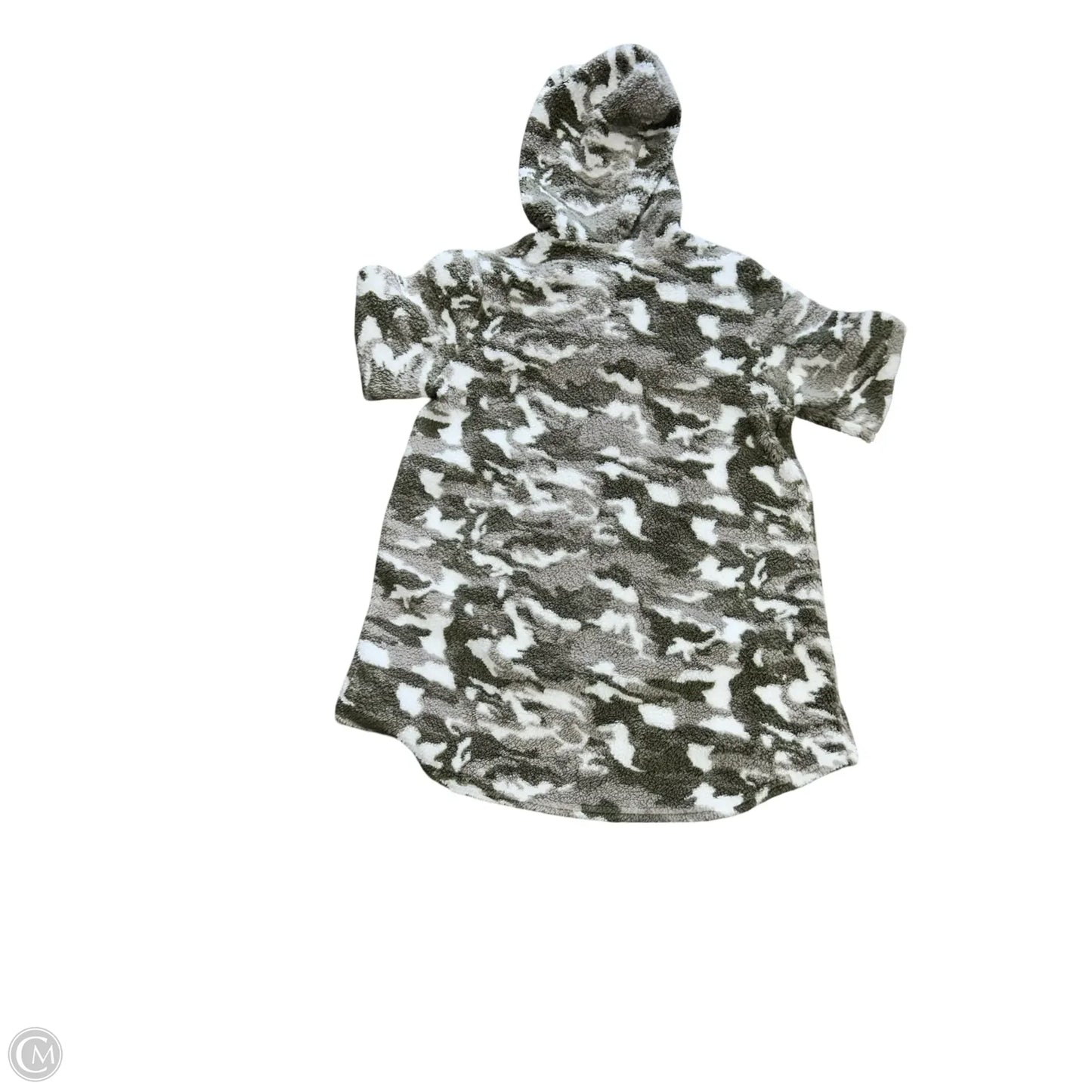 Jacket Faux Fur & Sherpa By Lug In Grey & White, Size: M