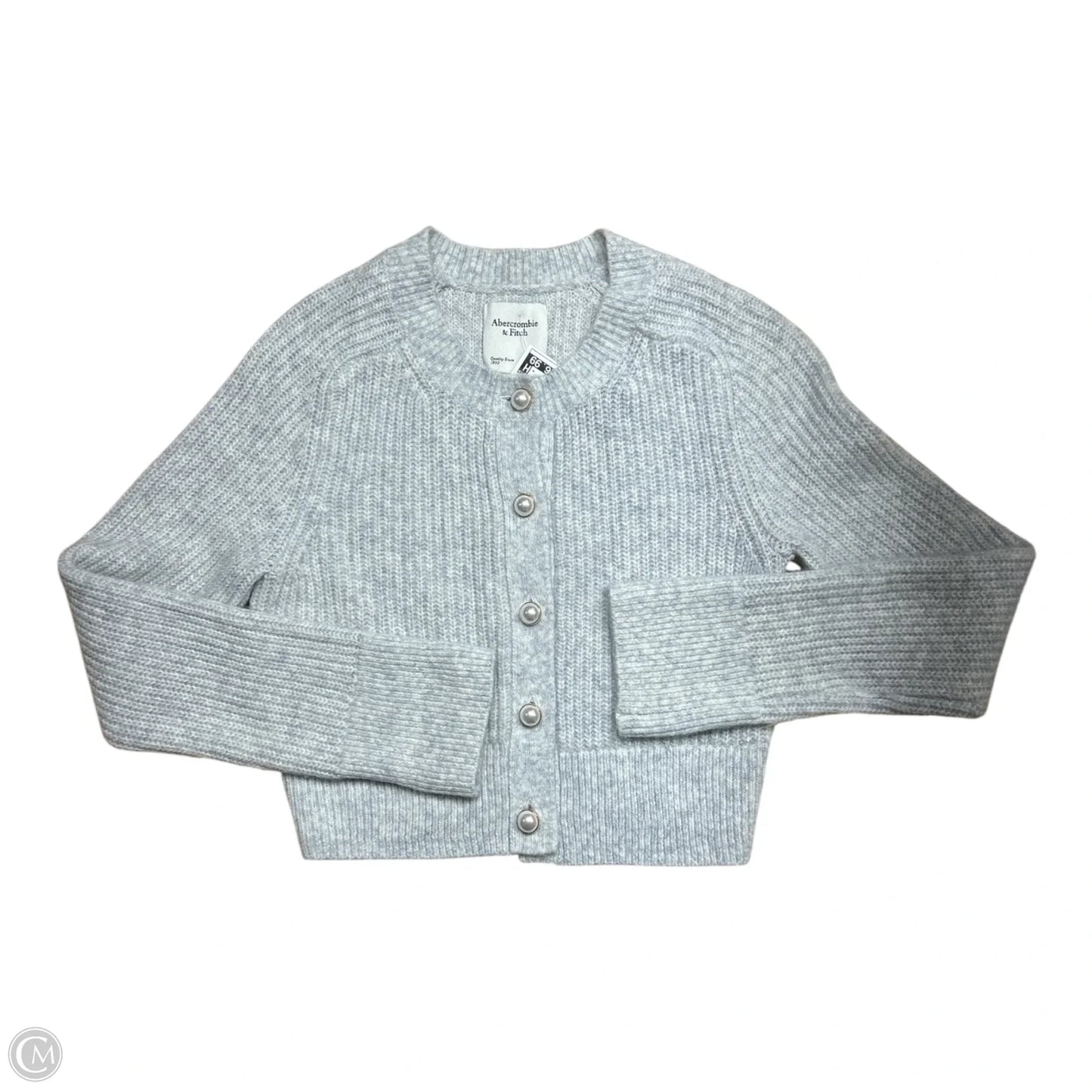 Sweater Cardigan By Abercrombie And Fitch In Grey, Size: Xs