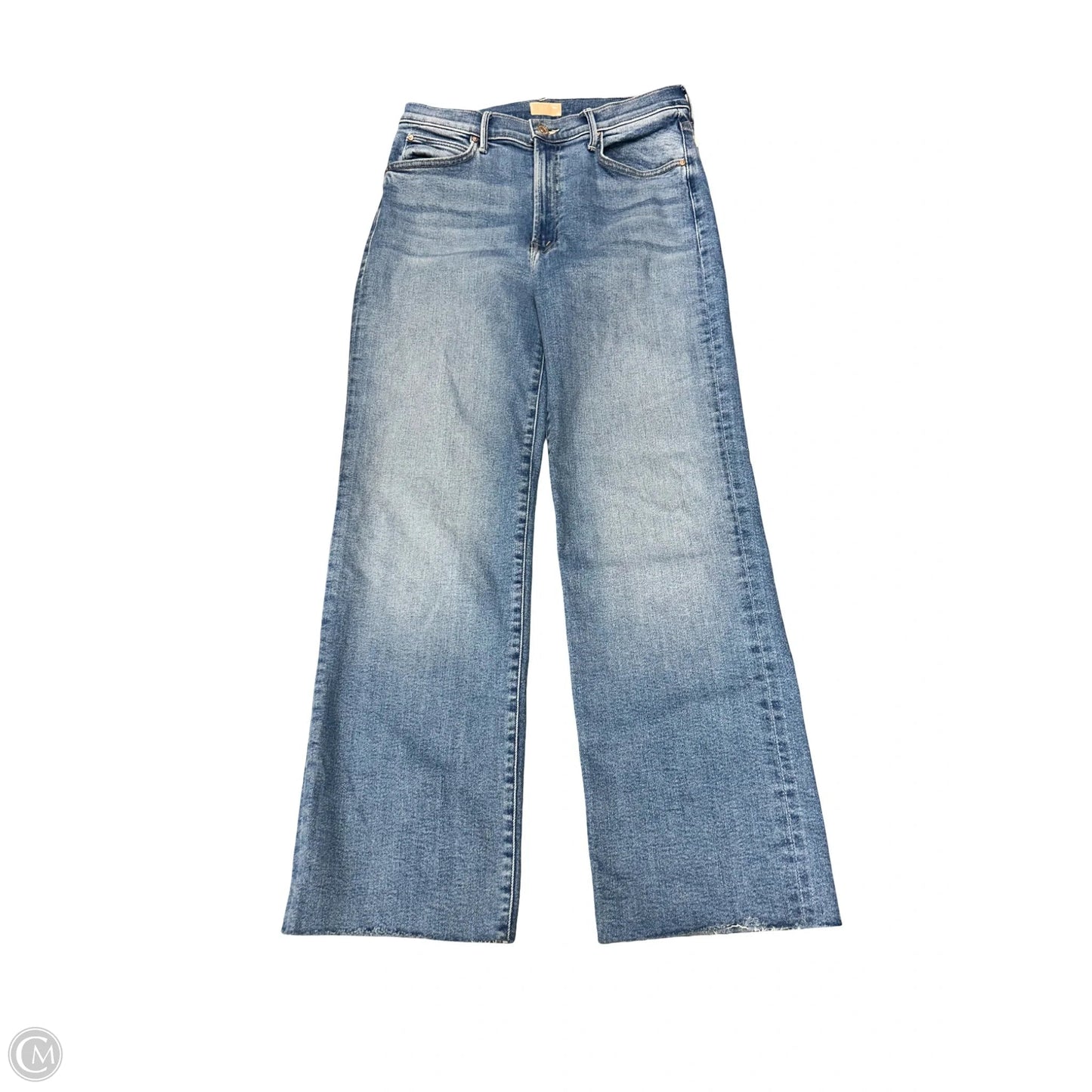 Jeans Straight By Mother In Blue Denim, Size: 10