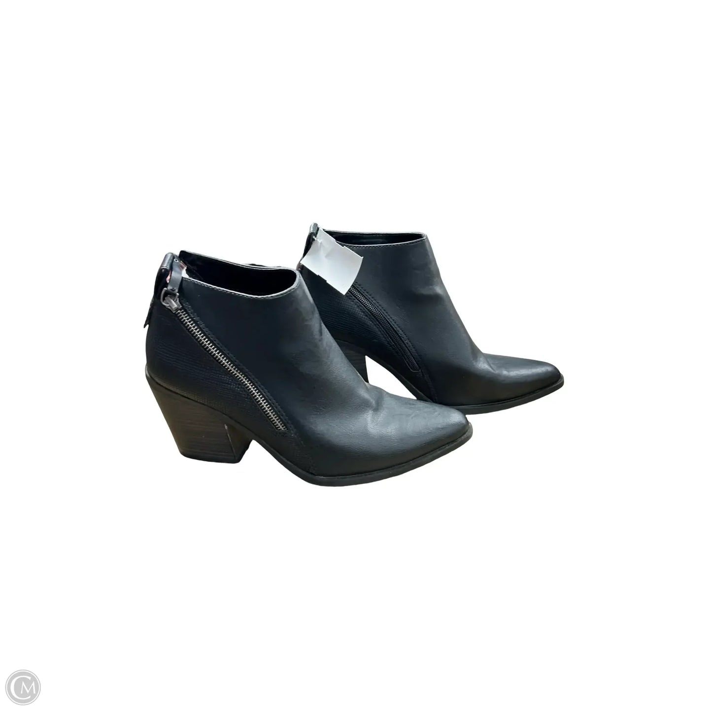 Boots Ankle Heels By Universal Thread In Black, Size: 9.5