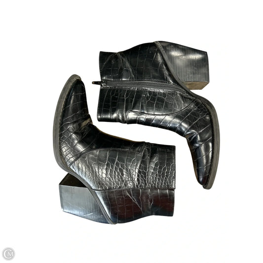 Boots Ankle Heels By Madden Girl In Black, Size: 10