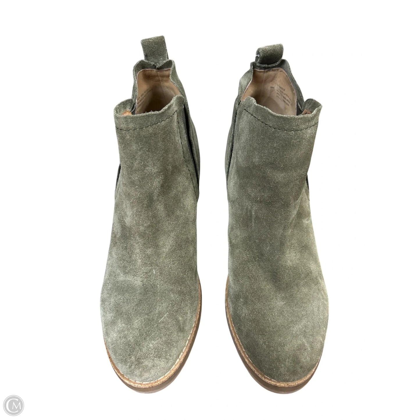 Boots Ankle Heels By Sofft In Green, Size: 9