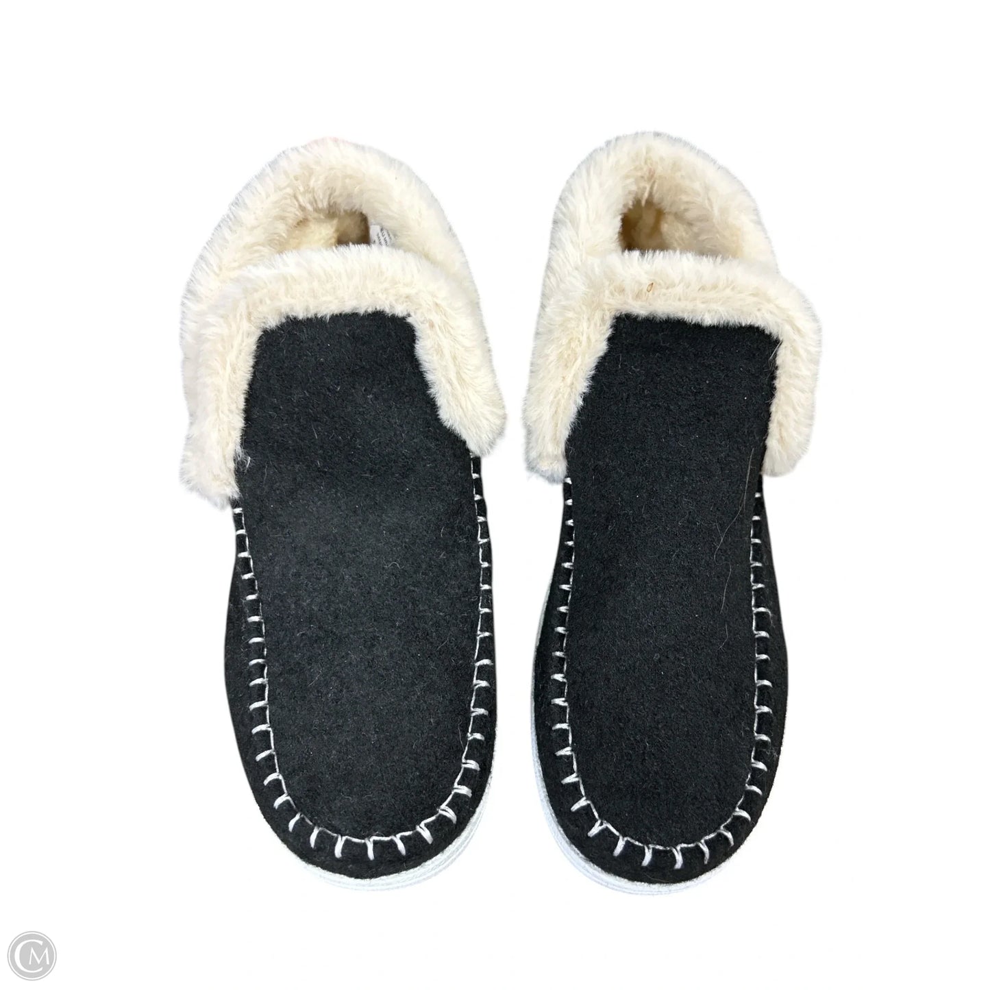 Shoes Flats By Clothes Mentor In Black & Tan, Size: 10