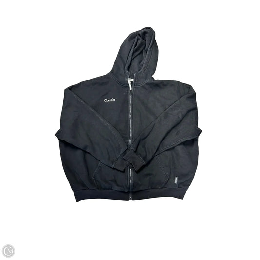 Sweatshirt Hoodie By Comfrt In Black, Size: 2x