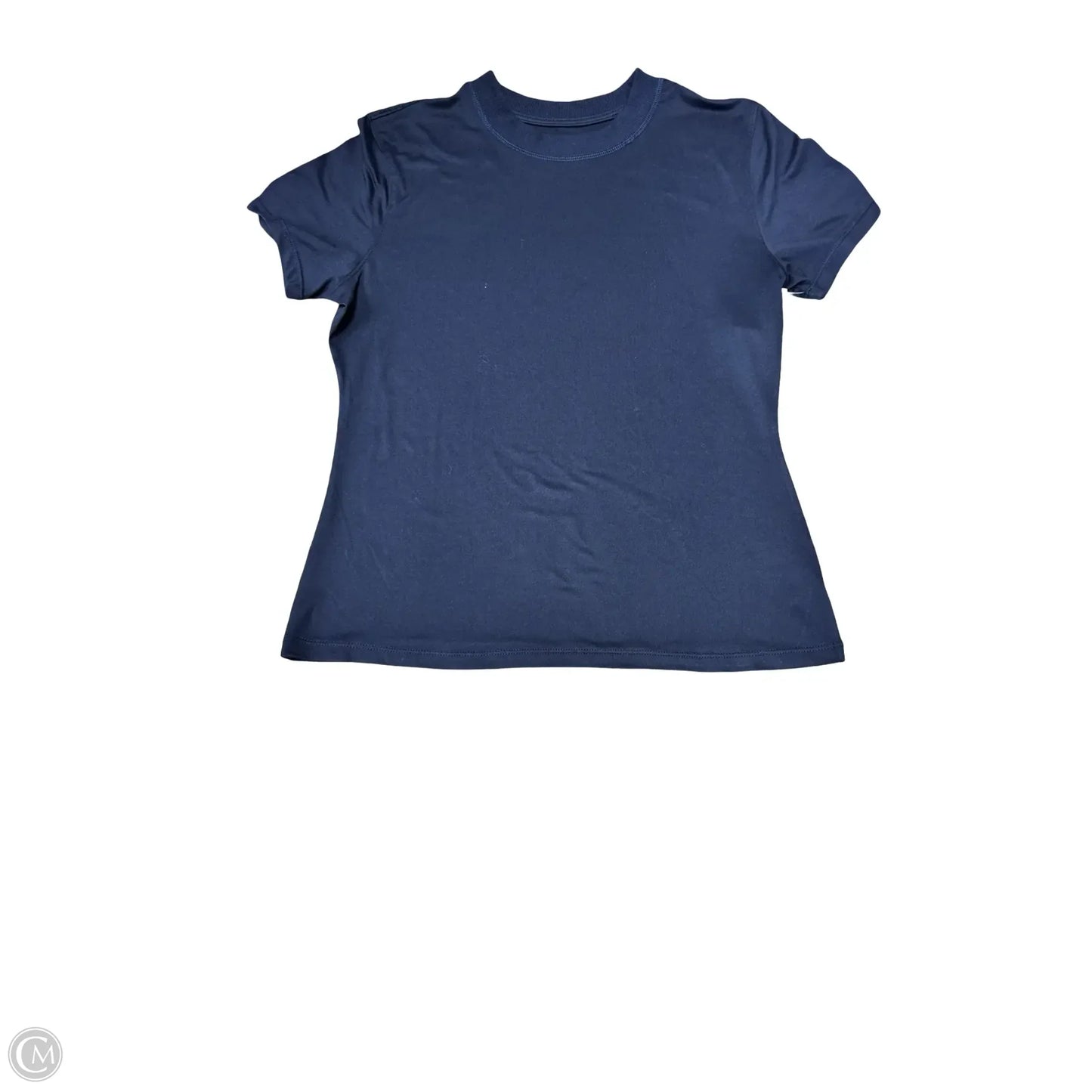 Athletic Top Short Sleeve By 7diamonds In Blue, Size: L