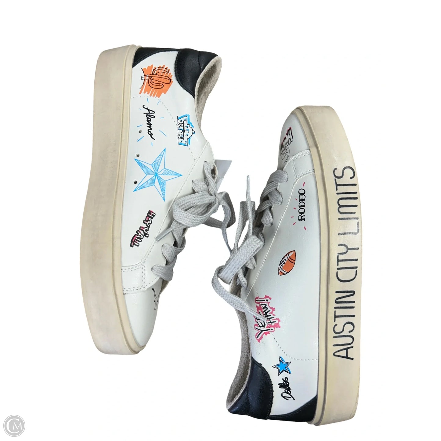 Shoes Sneakers By Shu Shop In Black & White, Size: 8