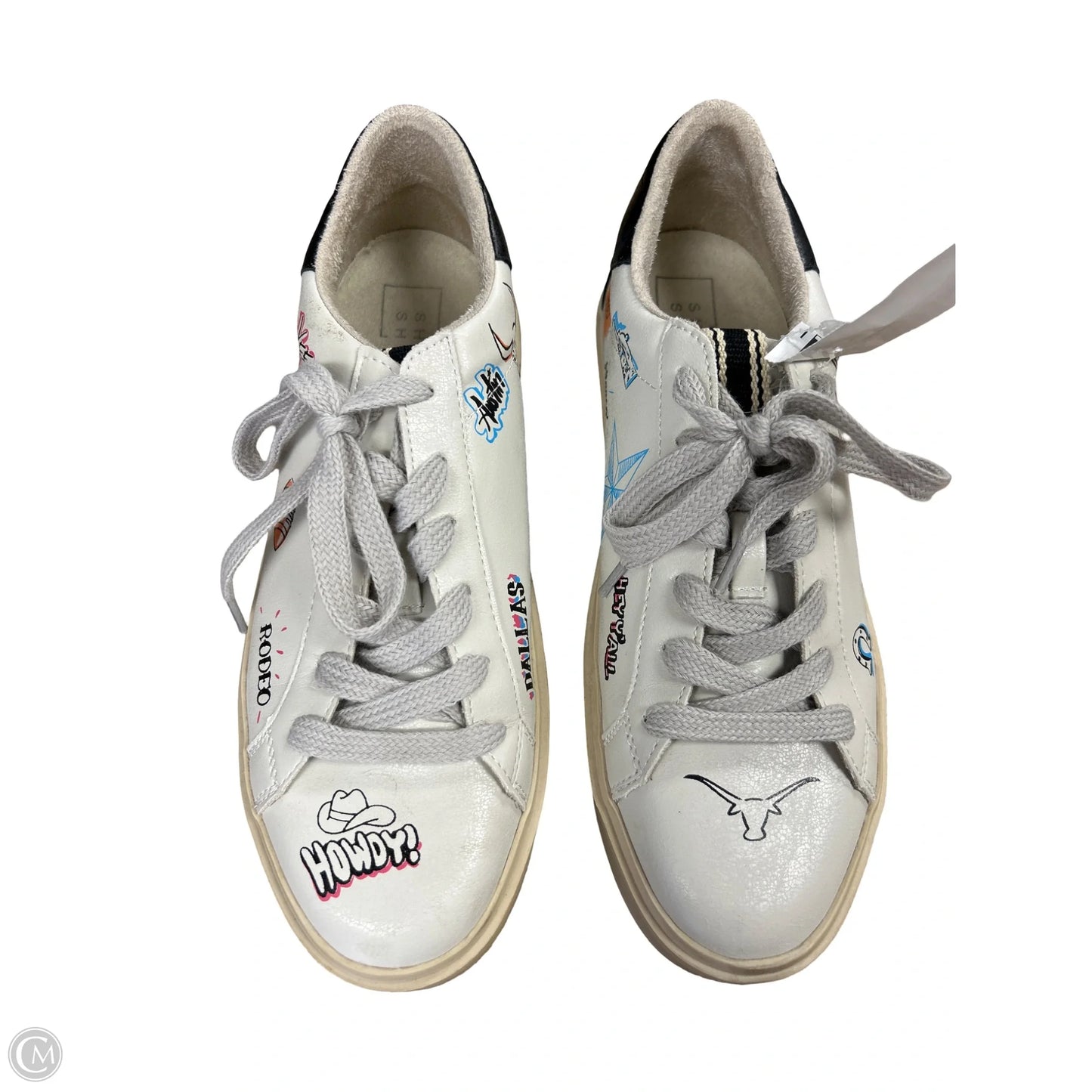 Shoes Sneakers By Shu Shop In Black & White, Size: 8