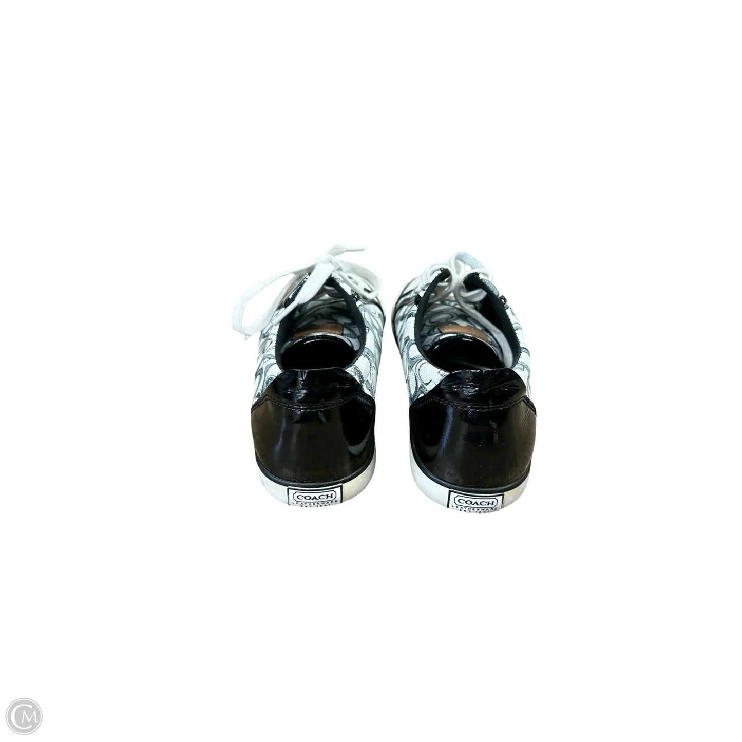 Shoes Designer By Coach In Grey & White, Size: 9
