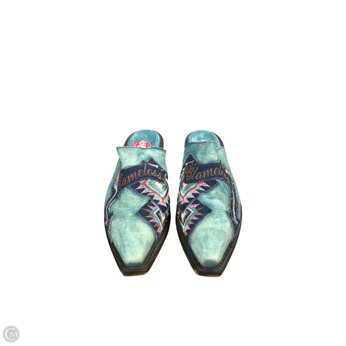 Boots Ankle Flats By Laredo In Blue, Size: 7