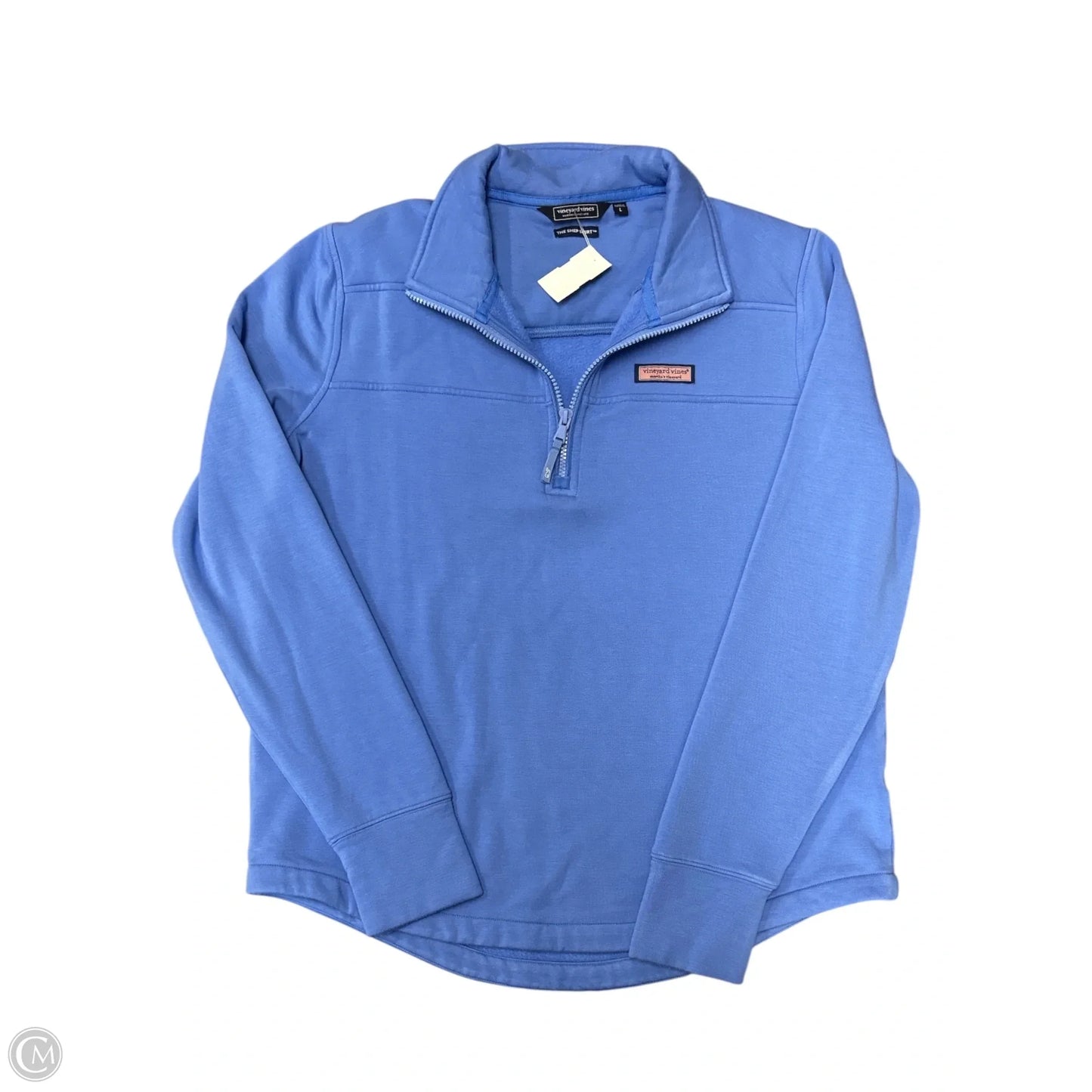 Sweatshirt Collar By Vineyard Vines In Blue, Size: L