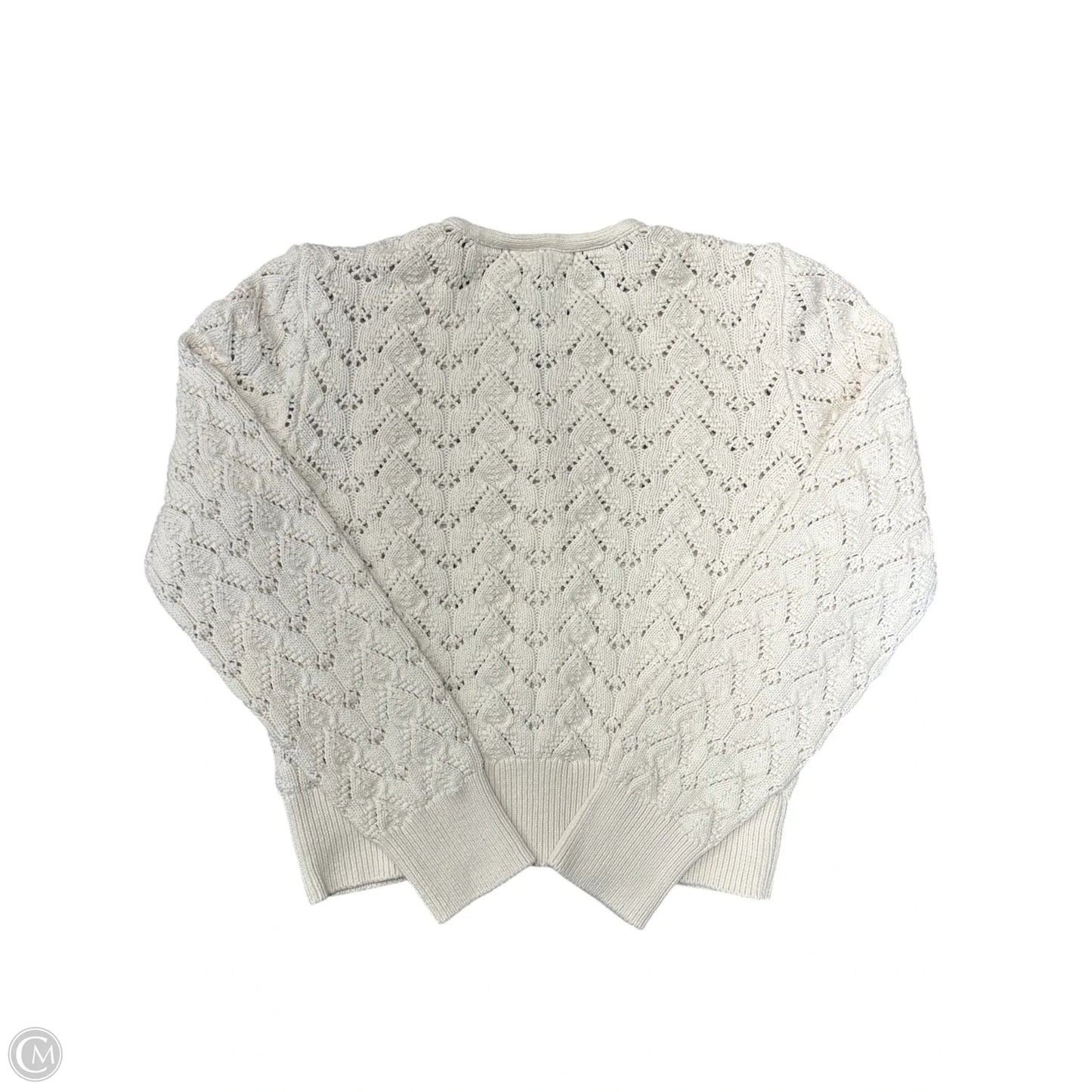 Sweater Cardigan By Free People In Ivory, Size: L
