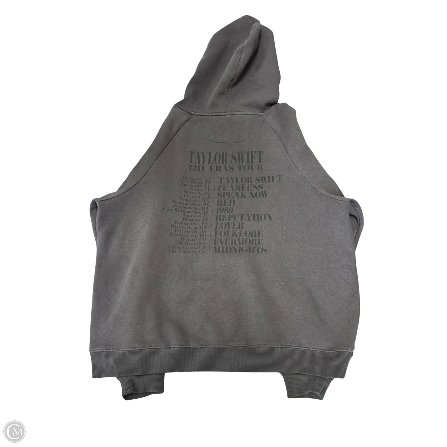 Sweatshirt Hoodie By Clothes Mentor In Grey, Size: L