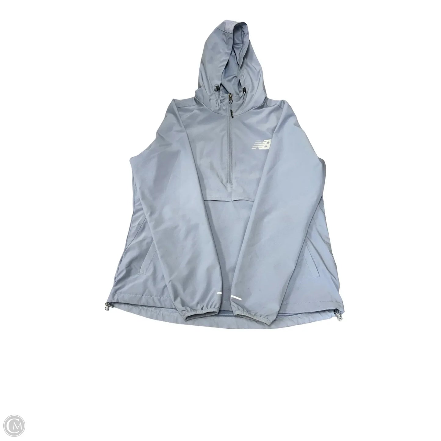 Jacket Windbreaker By New Balance In Blue, Size: M