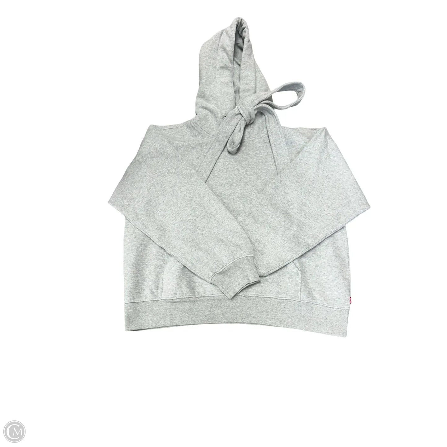 Sweatshirt Hoodie By Levis In Grey, Size: S