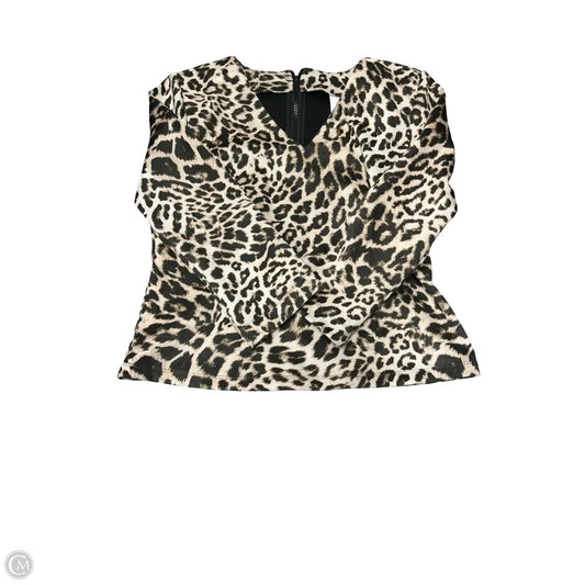 Top Long Sleeve By Cabi In Animal Print, Size: S