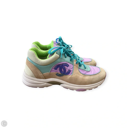 Shoes Luxury Designer By Chanel In Multi-colored, Size: 10