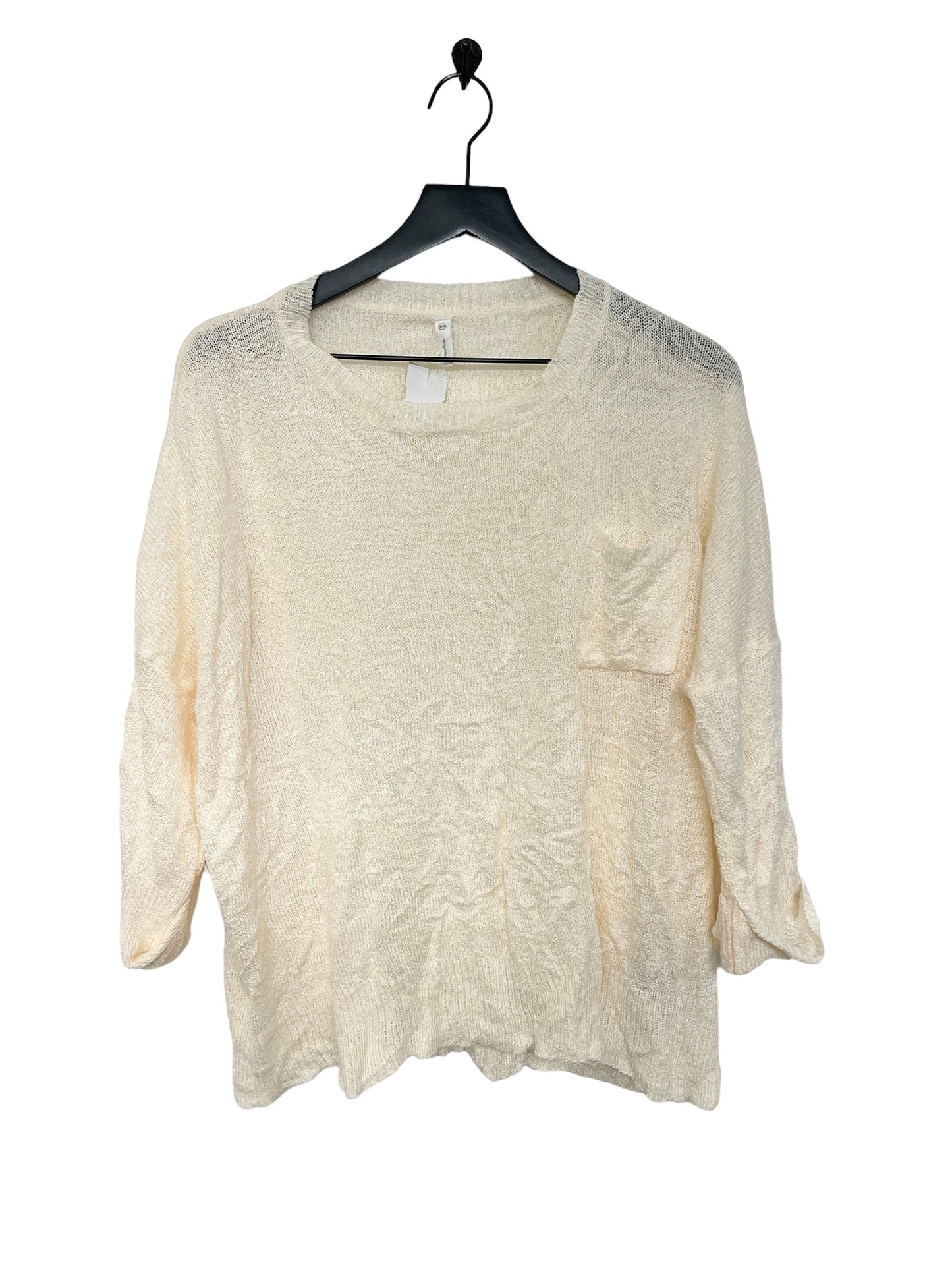 Cream Top Long Sleeve Wishlist, Size S