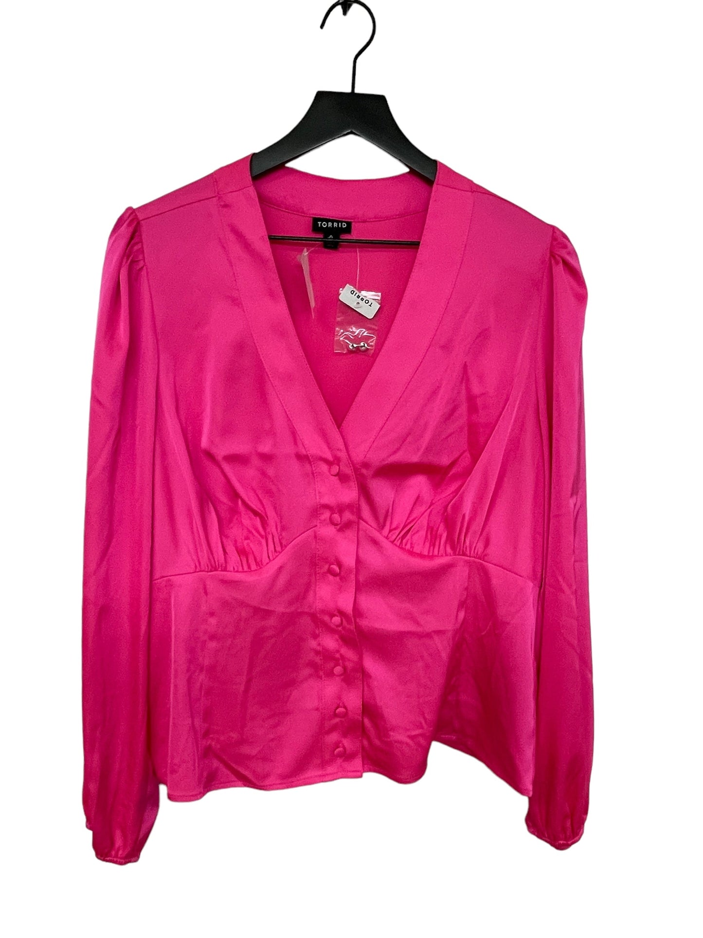 Blouse Long Sleeve By Torrid  Size: L