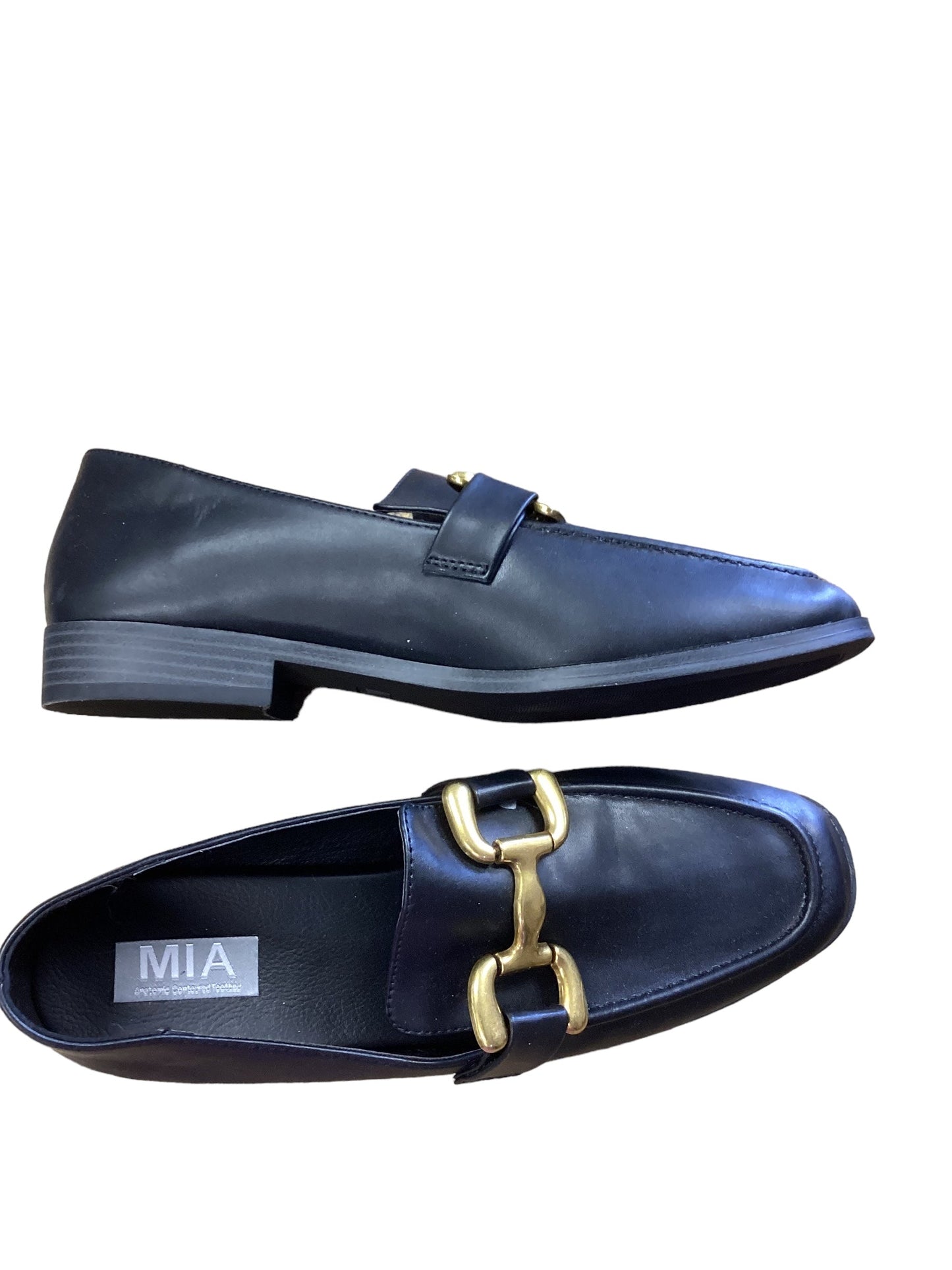 Black Shoes Flats Mia, Size 9.5
