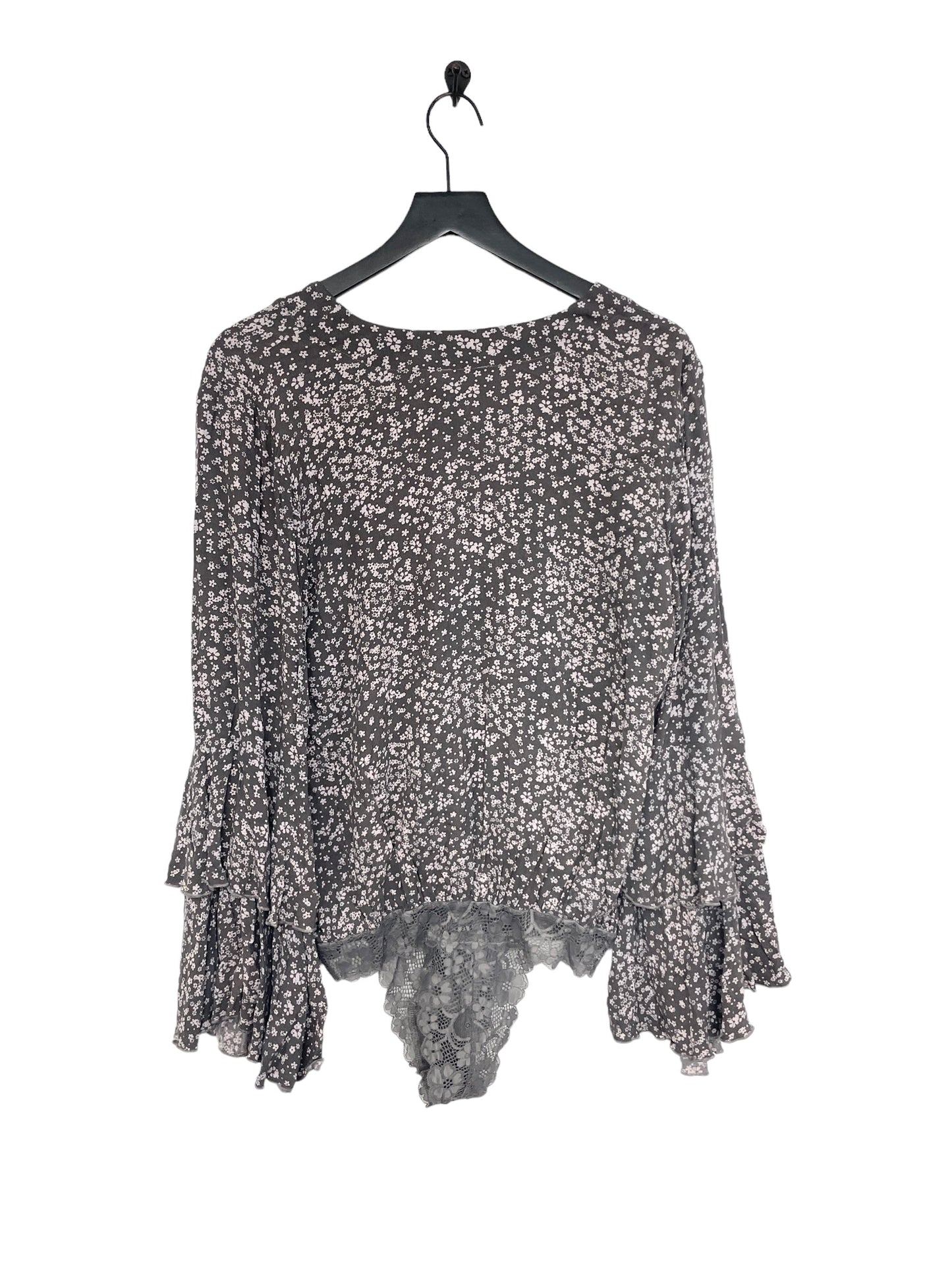 Bodysuit By Free People In Grey & Purple, Size: L