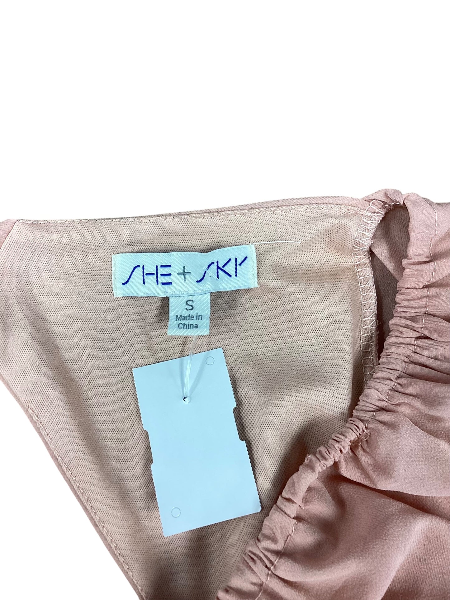 Dress Party Short By She + Sky In Peach, Size: S