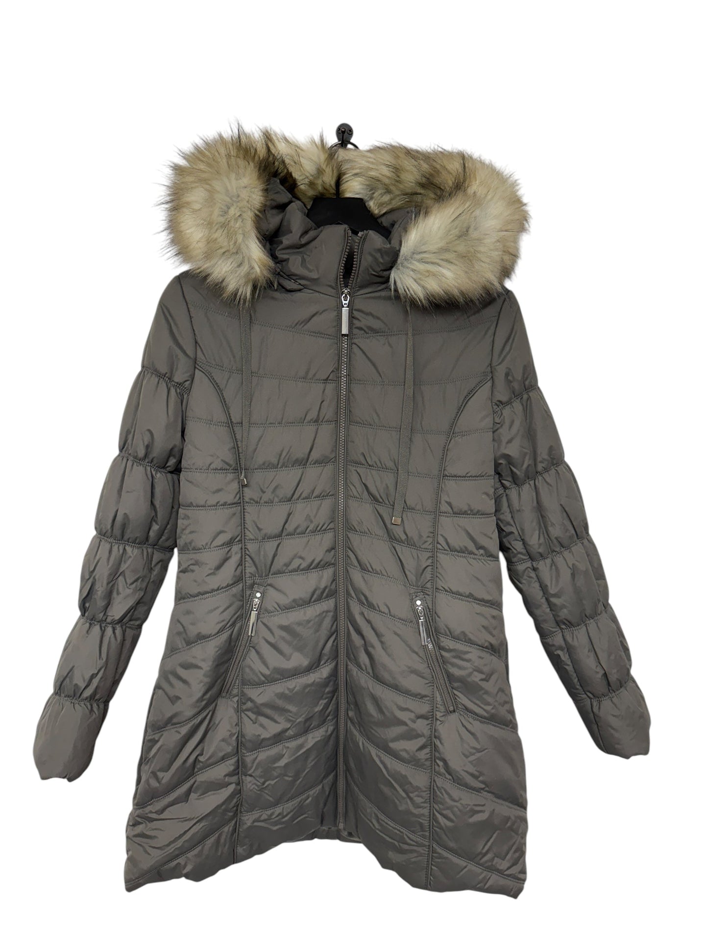 Coat Puffer & Quilted By Westport In Grey, Size: L