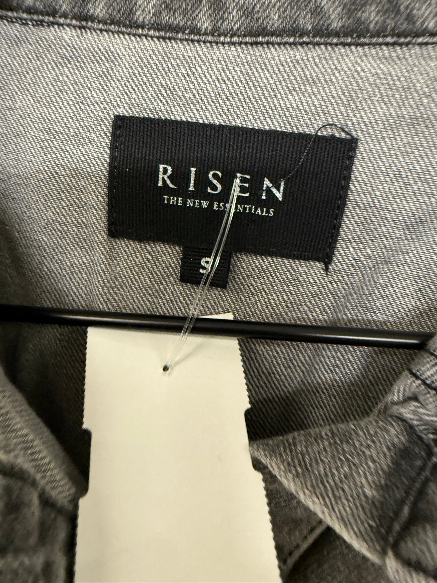 Jacket Denim By Risen In Grey Denim, Size: S