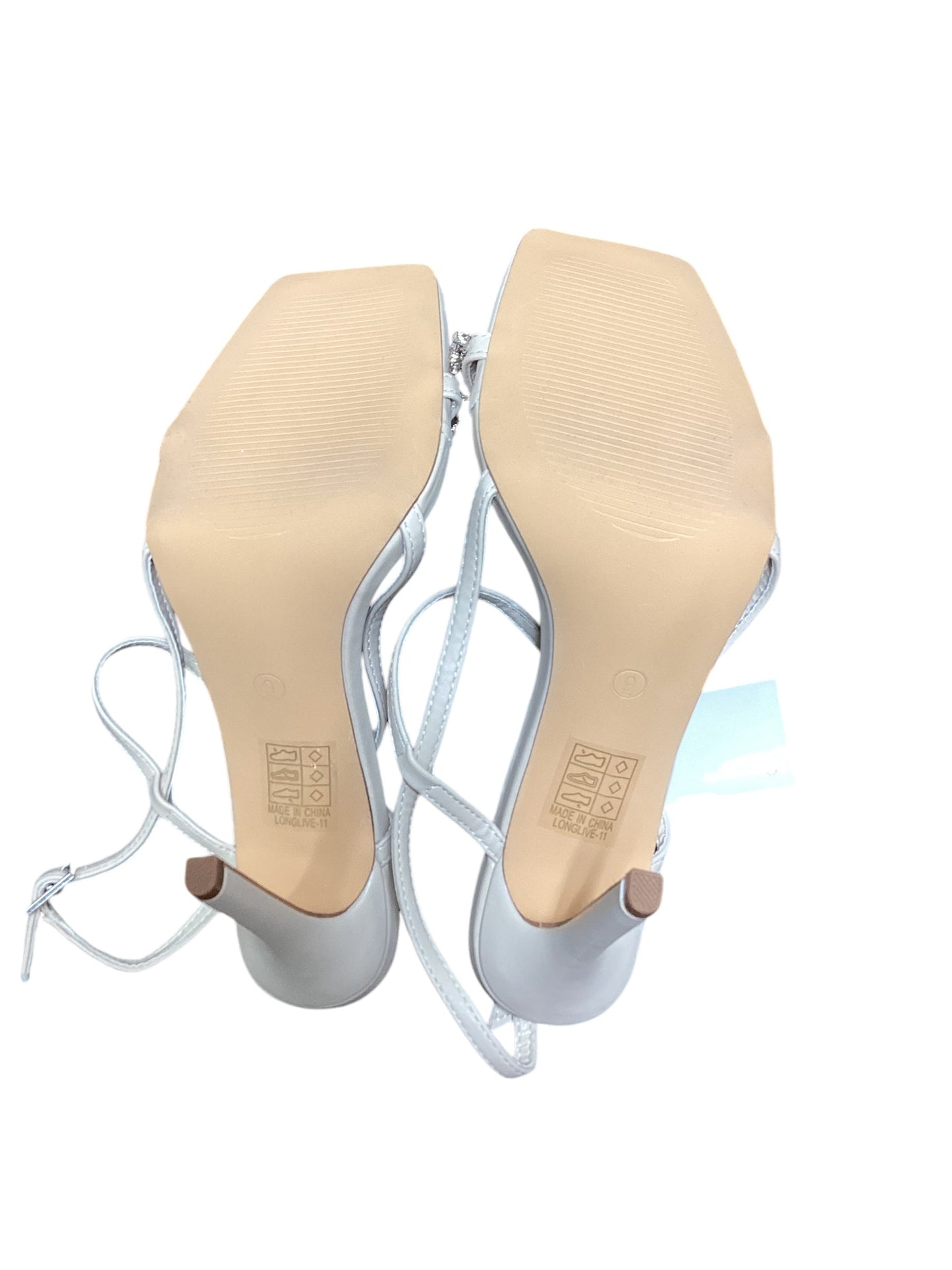 Sandals Heels Stiletto By Fashion Nova In Ivory, Size: 9