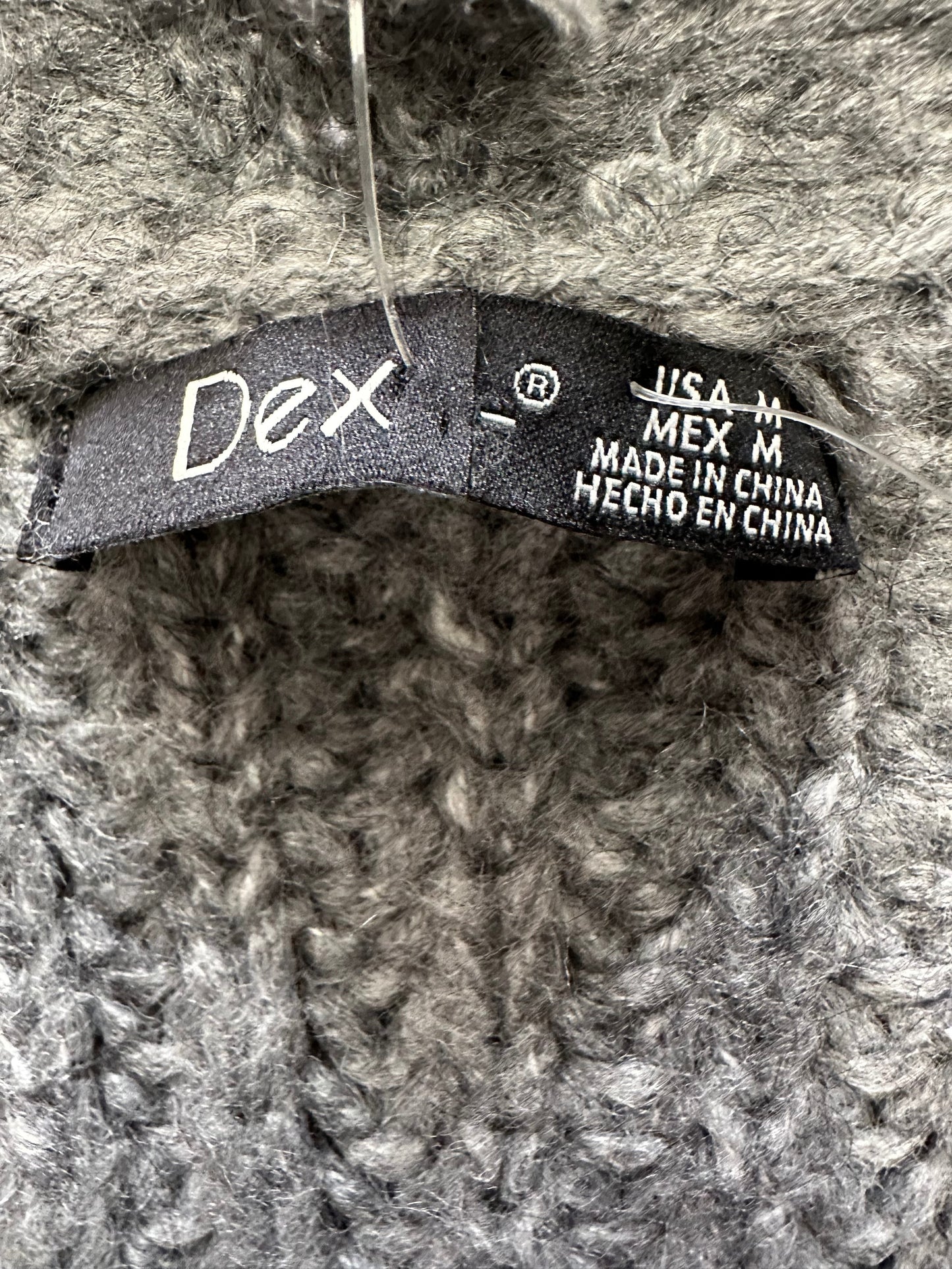 Sweater Cardigan By Dex In Grey, Size: M