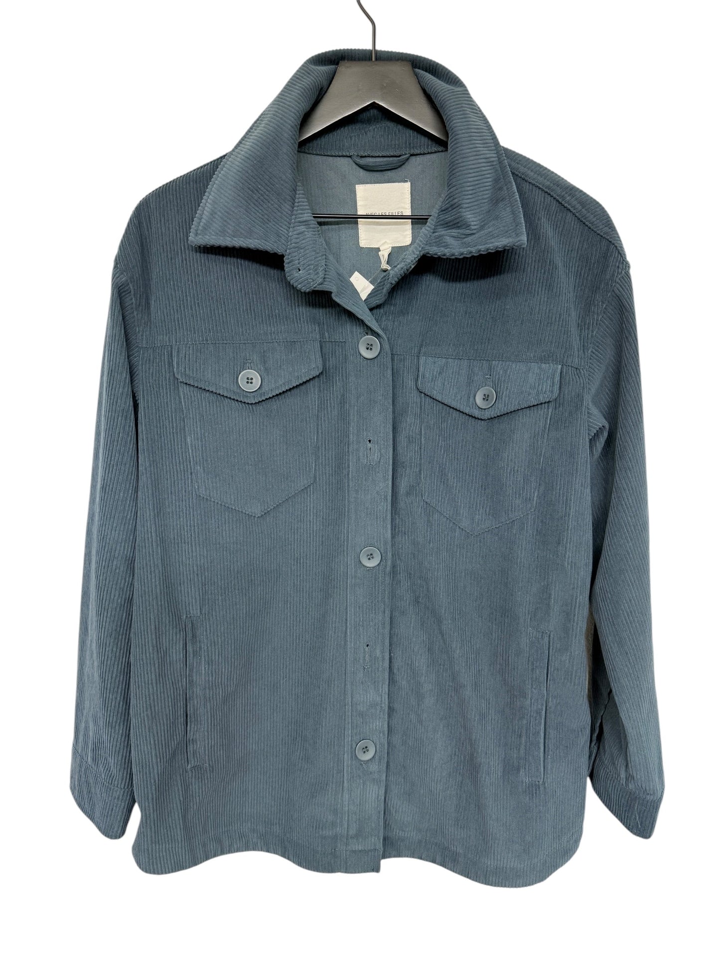 Jacket Shirt By Avec Les Filles In Blue, Size: L