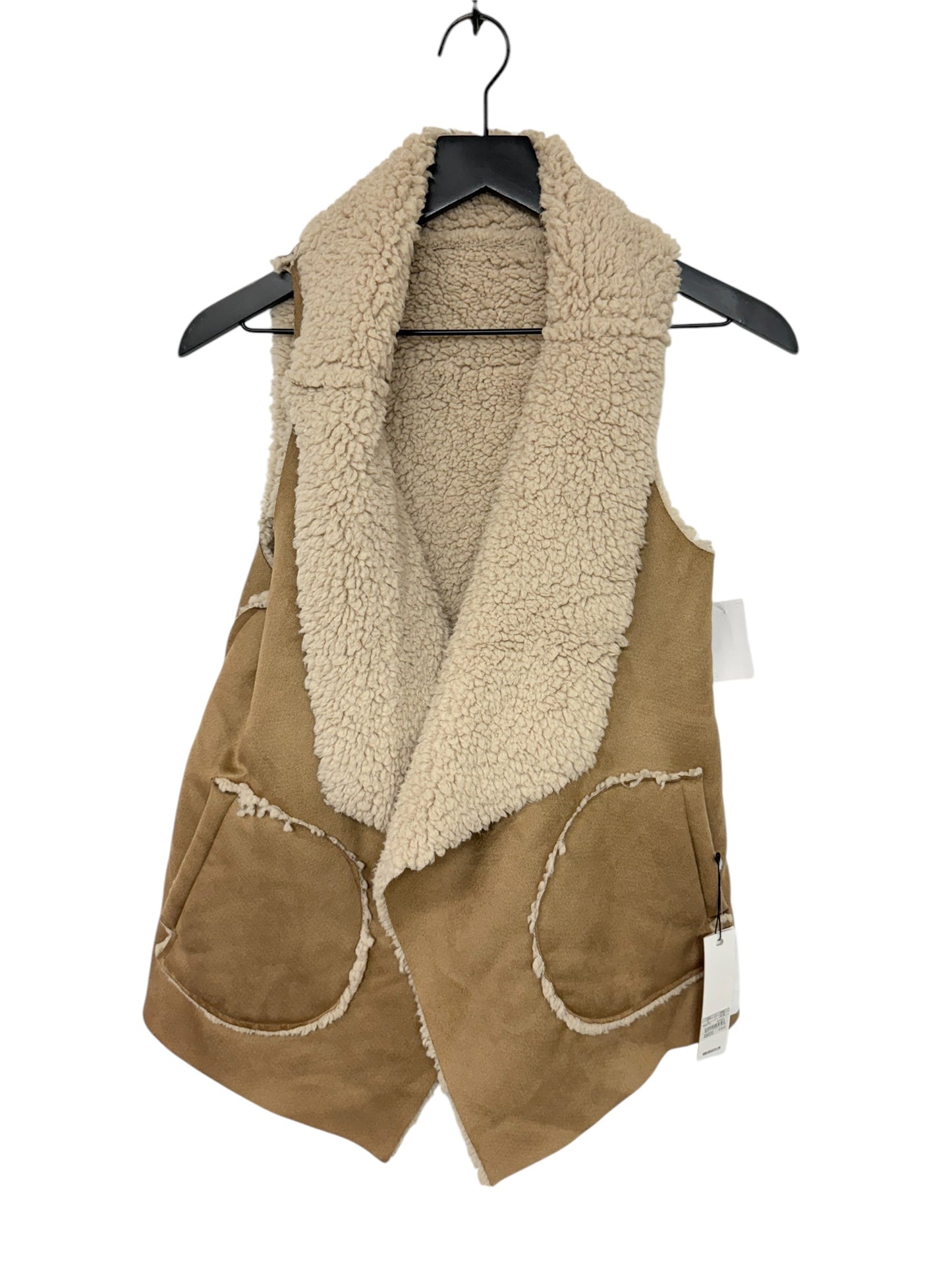 Vest Faux Fur & Sherpa By Bb Dakota In Tan, Size: S