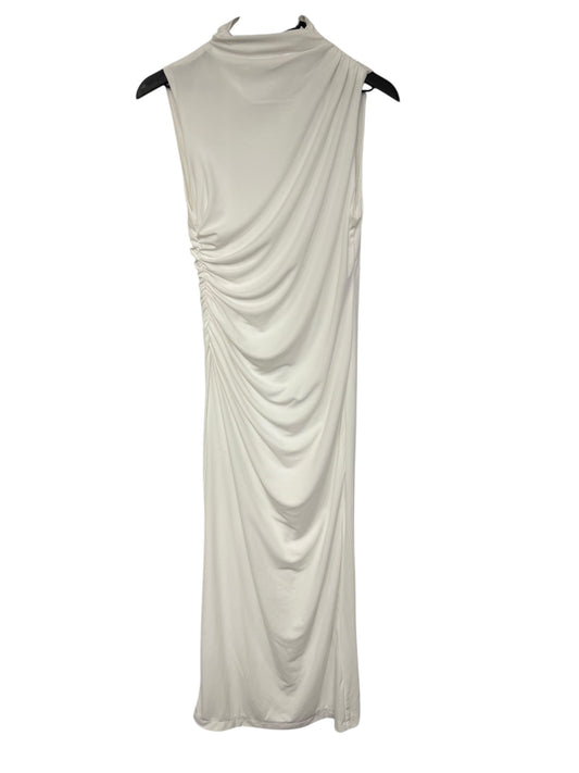 Dress Party Long By Zara In White, Size: L