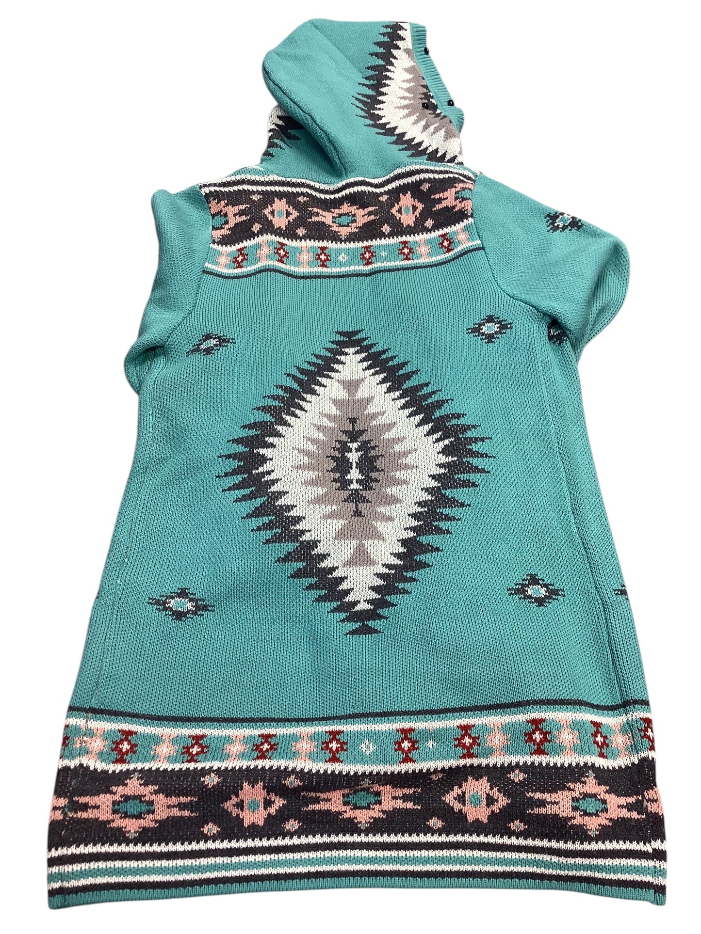 Sweater Cardigan By Cmc In Aqua, Size: M