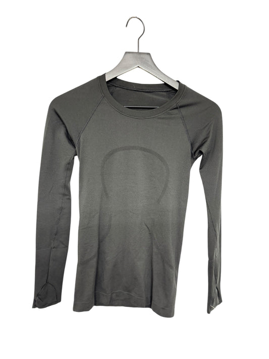 Athletic Top Long Sleeve Crewneck By Lululemon In Black, Size: 4