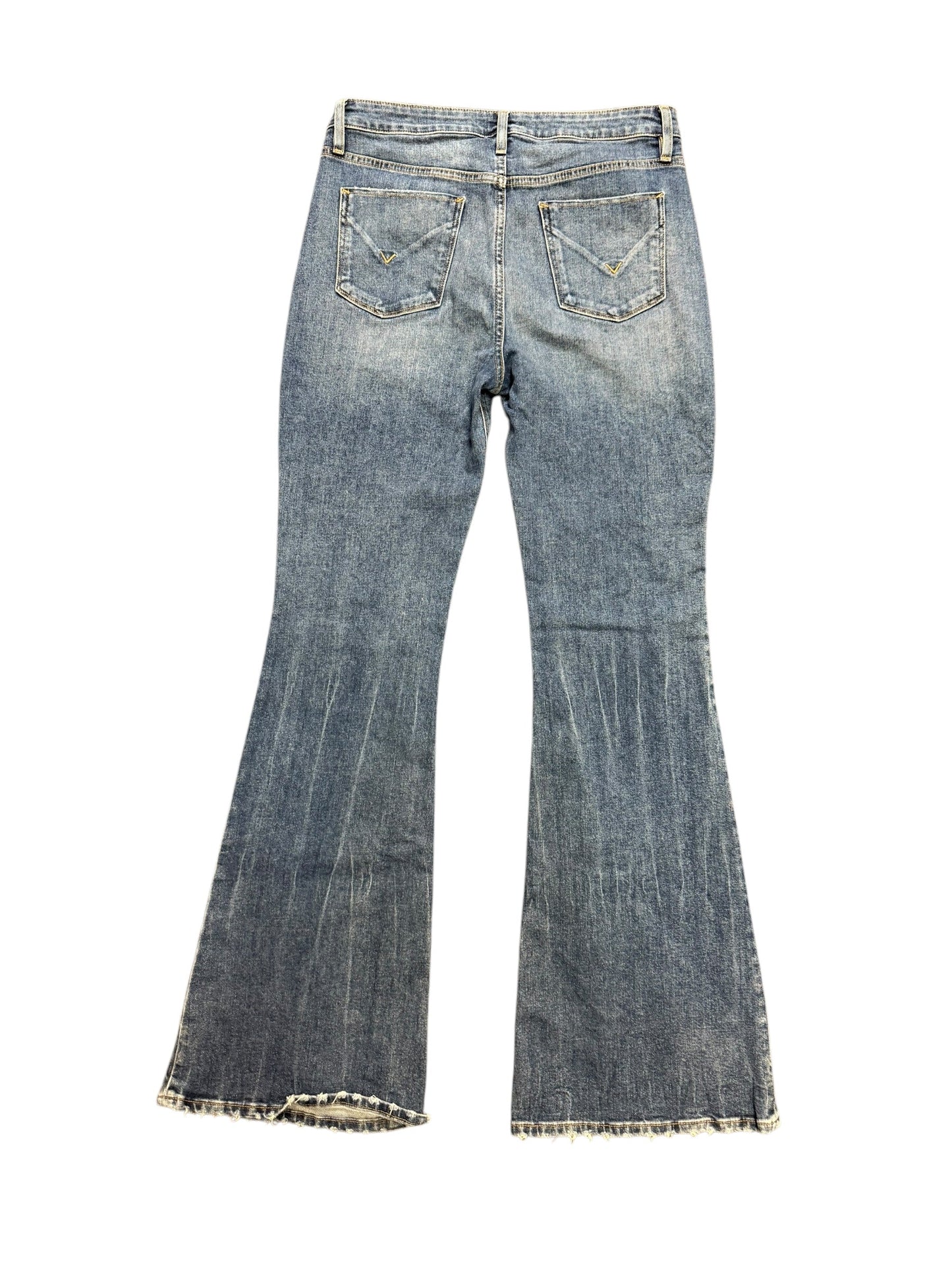 Jeans Flared By Hudson In Blue Denim, Size: 10