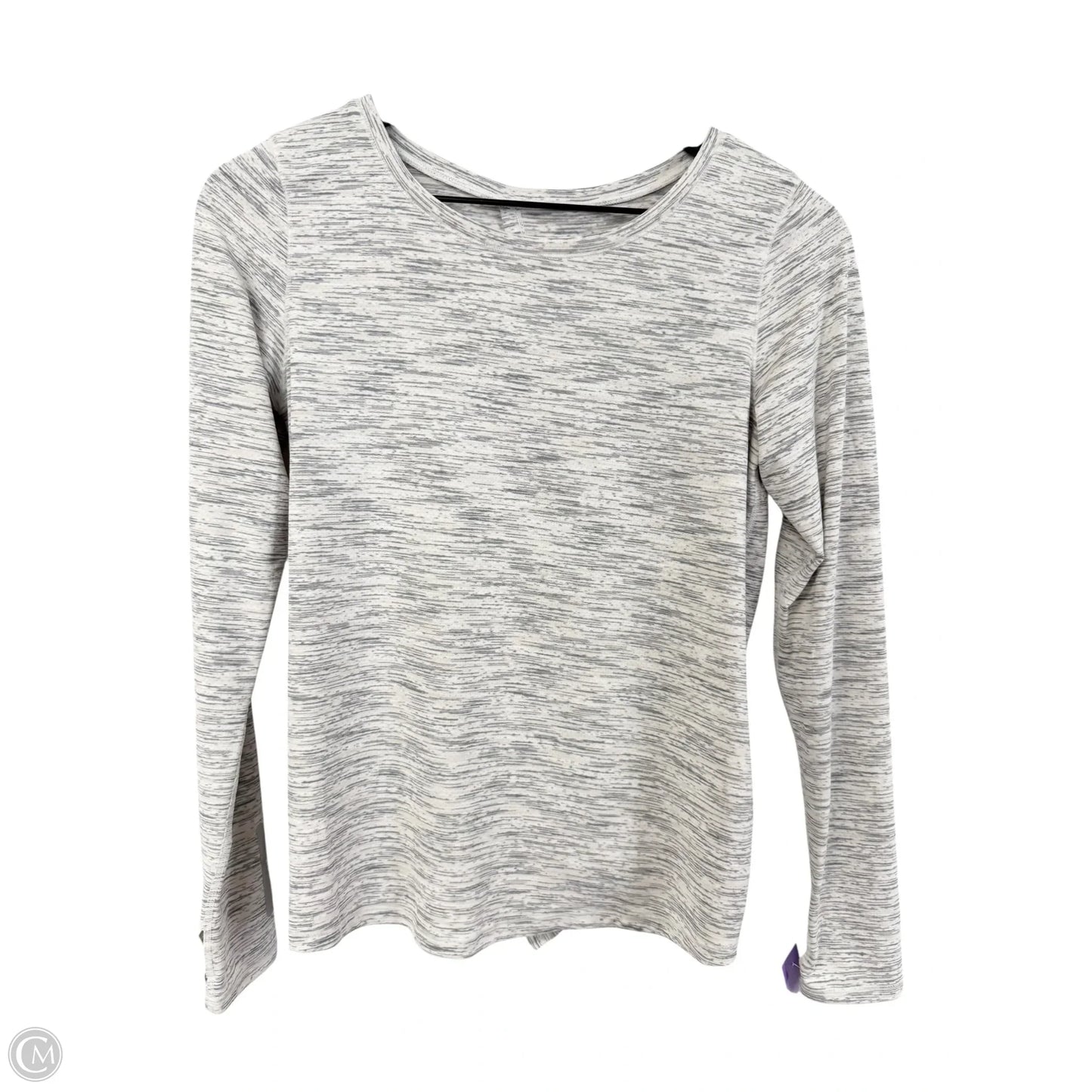 Athletic Top Long Sleeve Crewneck By Zyia In Grey, Size: M