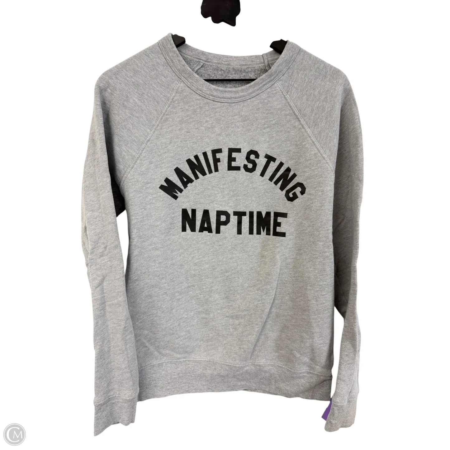 Sweatshirt Crewneck By Cme In Grey, Size: S
