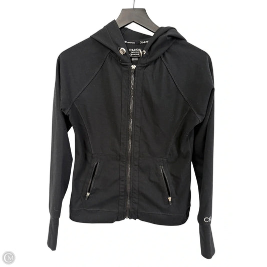 Athletic Jacket By Calvin Klein Performance In Black, Size: S