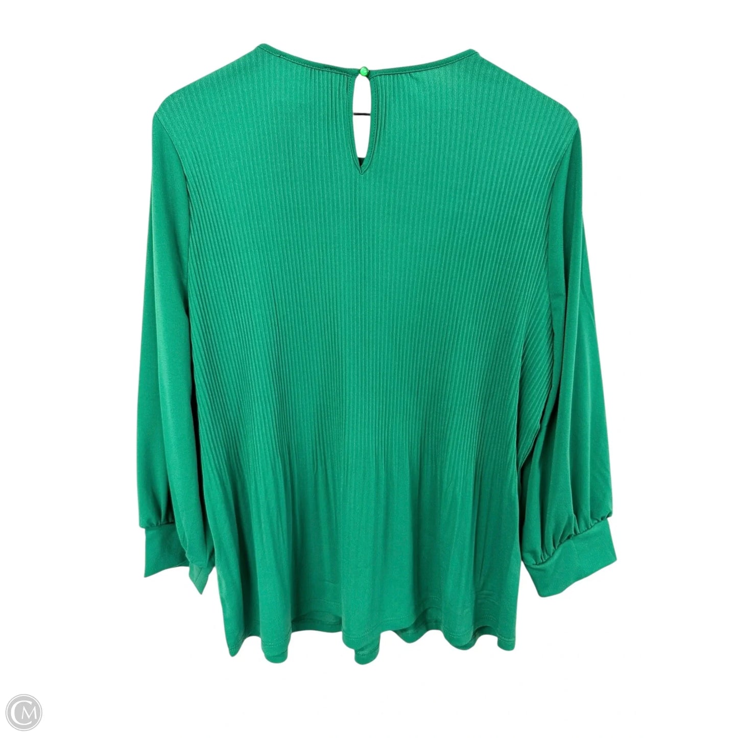 Top Long Sleeve By Adrianna Papell In Green, Size: Xl
