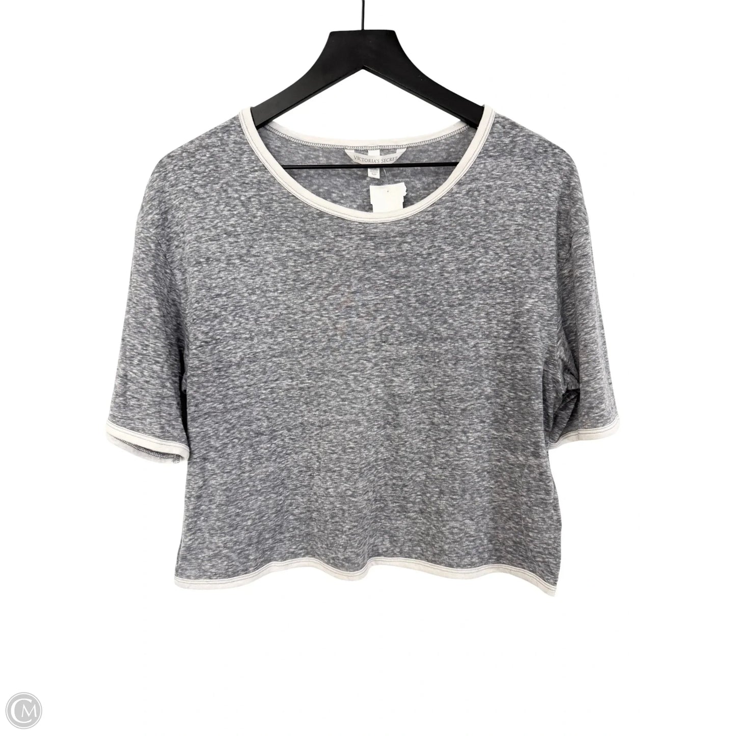 Top Short Sleeve Basic By Victorias Secret In Grey, Size: S