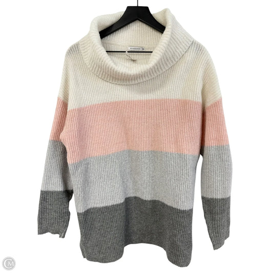 Sweater By Staccato In Grey & Pink, Size: M