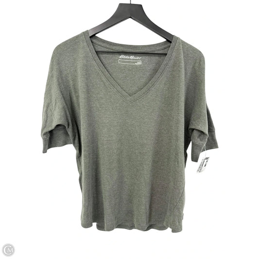 Top Short Sleeve Basic By Eddie Bauer In Green, Size: L