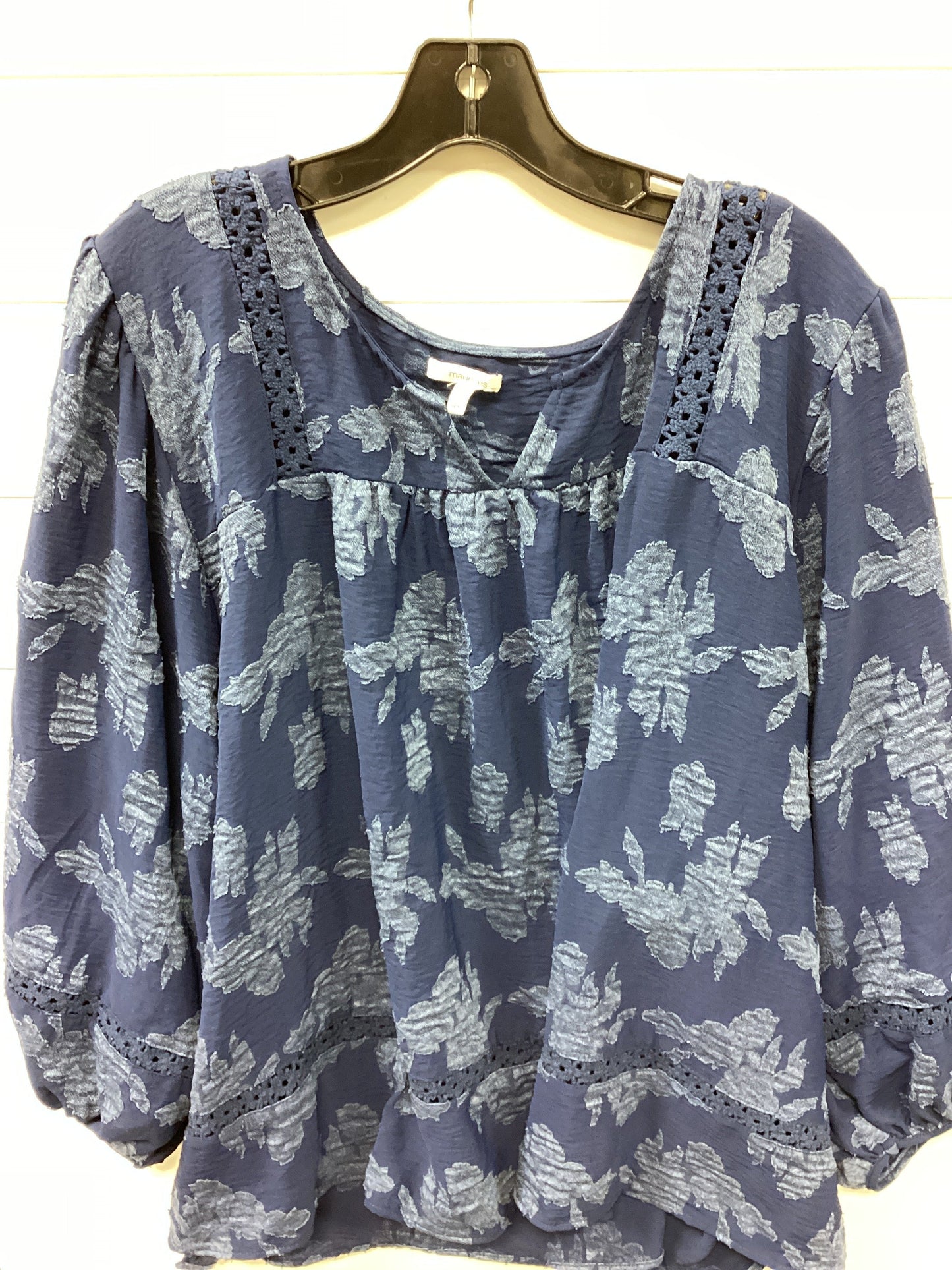 Top Ls By Maurices In Navy, Size:4X