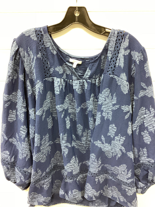 Top Ls By Maurices In Navy, Size:4X