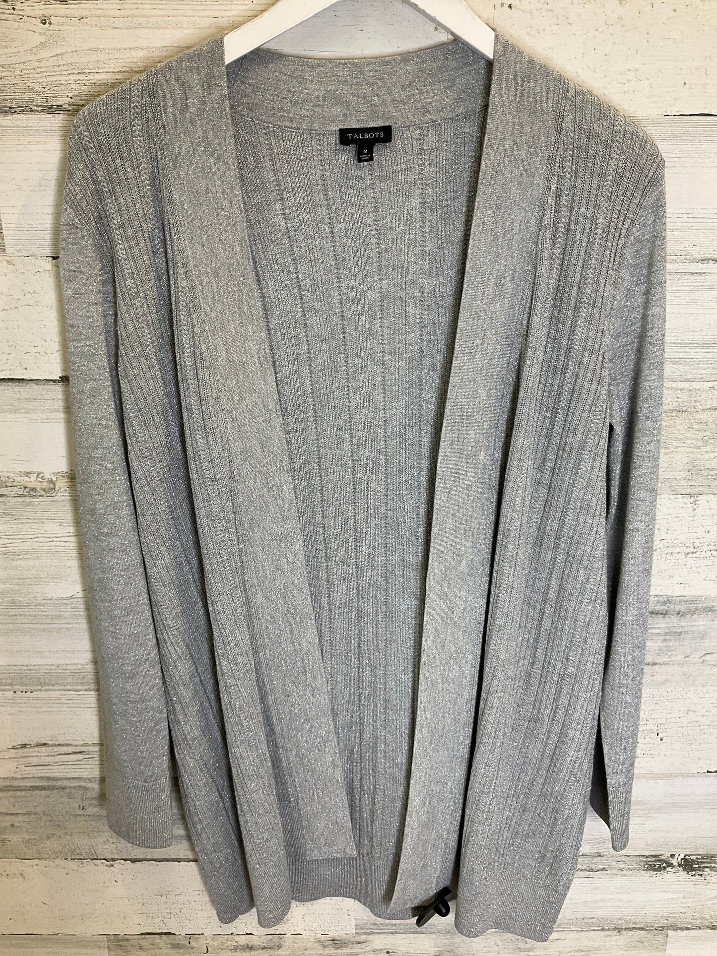 Silver Cardigan Talbots, Size M